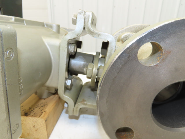 NDV Nippon E100N DN50 2" Flanged 2-Way Ball Valve & Pneumatic Actuator EPN1101N