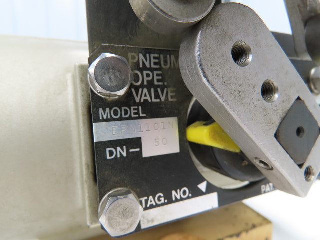 NDV Nippon E100N DN50 2" Flanged 2-Way Ball Valve & Pneumatic Actuator EPN1101N