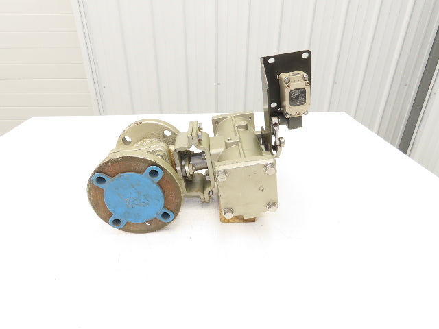 NDV Nippon E100N DN50 2" Flanged 2-Way Ball Valve & Pneumatic Actuator EPN1101N