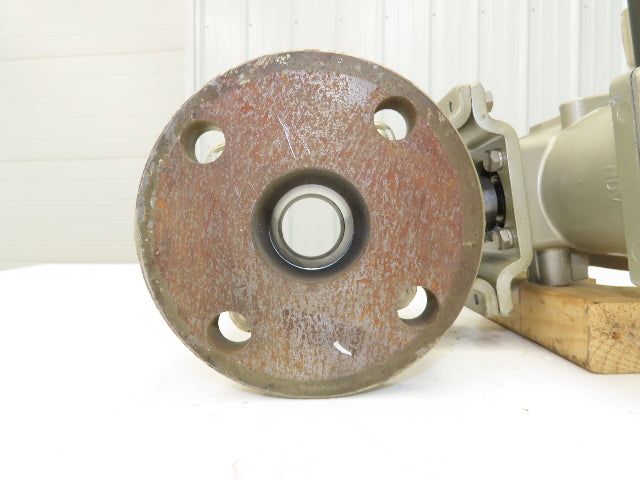 NDV Nippon E100N DN50 2" Flanged 2-Way Ball Valve & Pneumatic Actuator EPN1101N