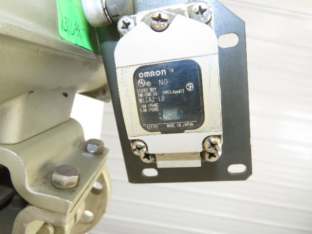 NDV Nippon E100N DN50 2" Flanged 2-Way Ball Valve & Pneumatic Actuator EPN1105N