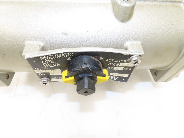 NDV Nippon E100N DN80 3" Flanged 2-Way Ball Valve & Pneumatic Actuator EPN1101N