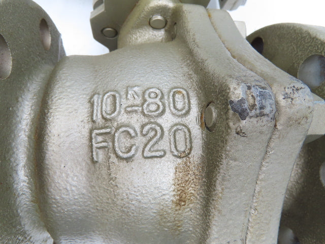 NDV Nippon E100N DN80 3" Flanged 2-Way Ball Valve & Pneumatic Actuator EPN1101N