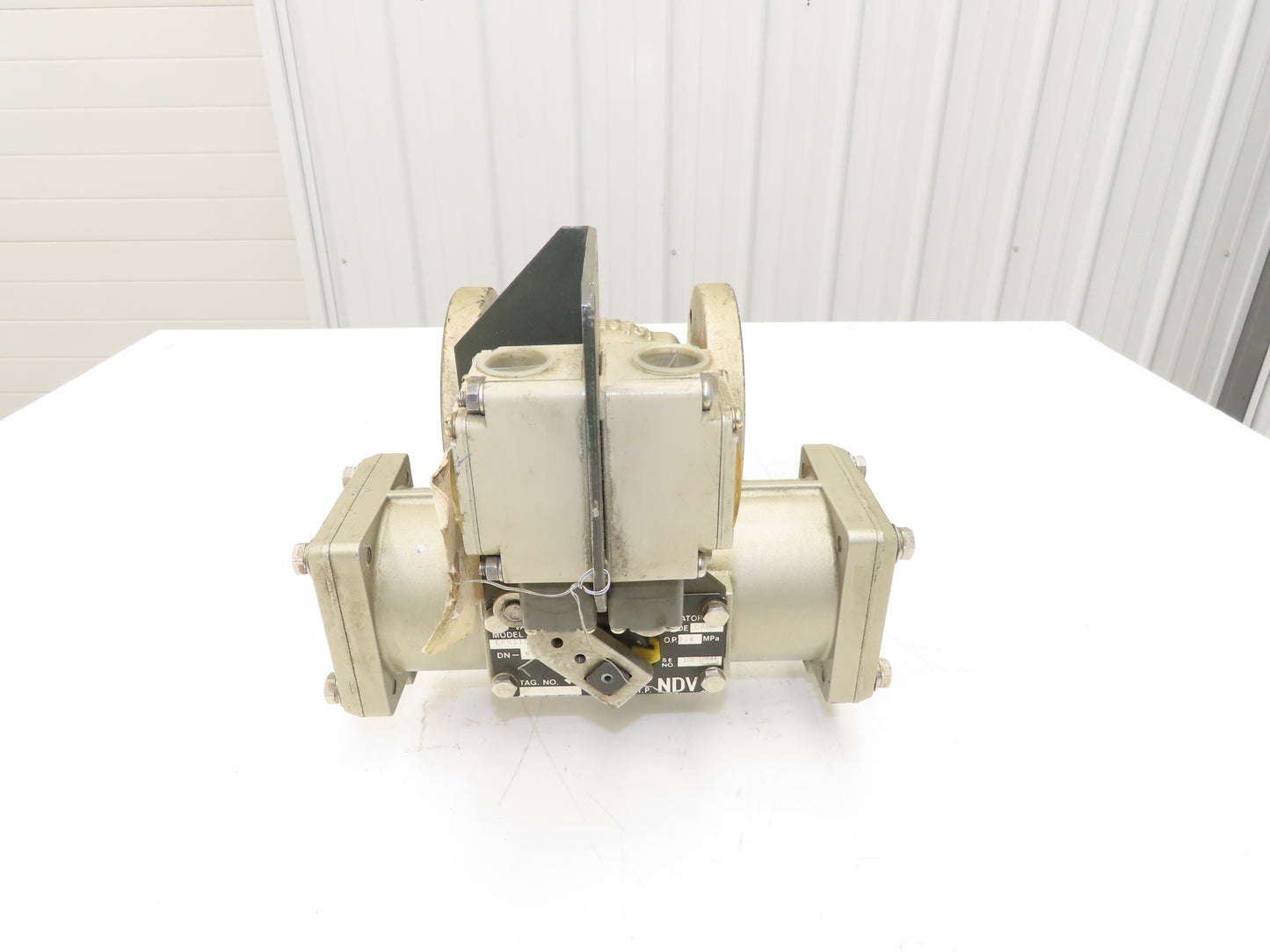 NDV Nippon E100N DN65 2.5" Flanged 2-Way Ball Valve Pneumatic Actuator EPN1101N