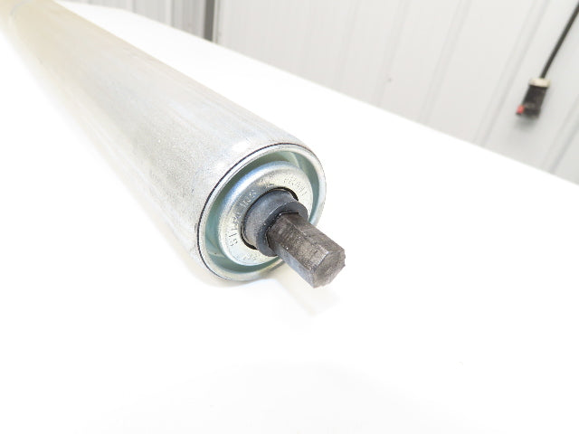 2-Groove Skew Conveyor Roller 1.9" Dia 37.25"BF Galvanized 7/16" Hex Lot of 5