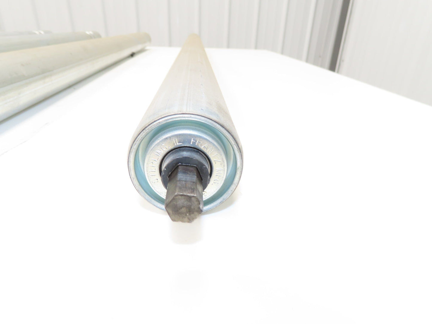 2-Groove Skew Conveyor Roller 1.9" Dia 37.25"BF Galvanized 7/16" Hex Lot of 5