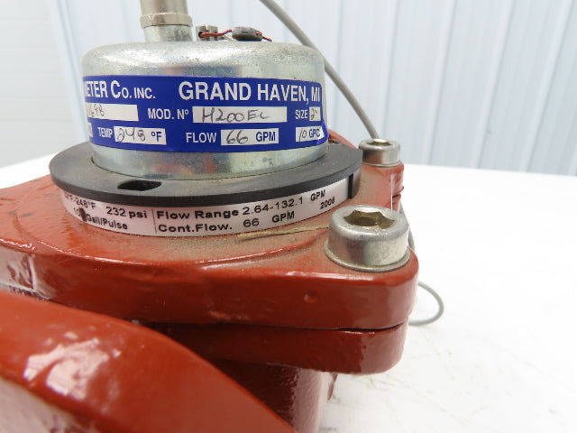 Carlon H200EL Metering Valve Type 457 ANSI 2" 66 gpm 232psi 10 Gal/Pulse