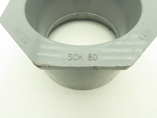 Spears SCH 80 Reducer Bushing 8x6" Spigot x Socket NSF-61