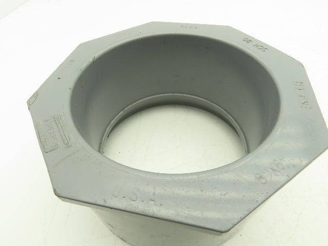 Spears SCH 80 Reducer Bushing 8x6" Spigot x Socket NSF-61