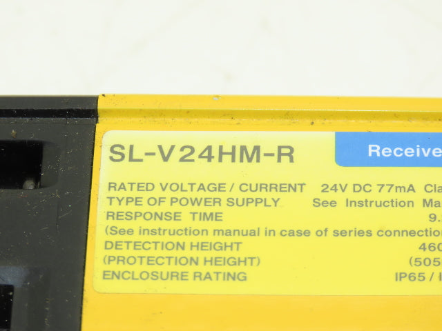 Keyence SL-V24HM-R Light Curtain Receiver 460mm 24VDC 9.2ms IP67