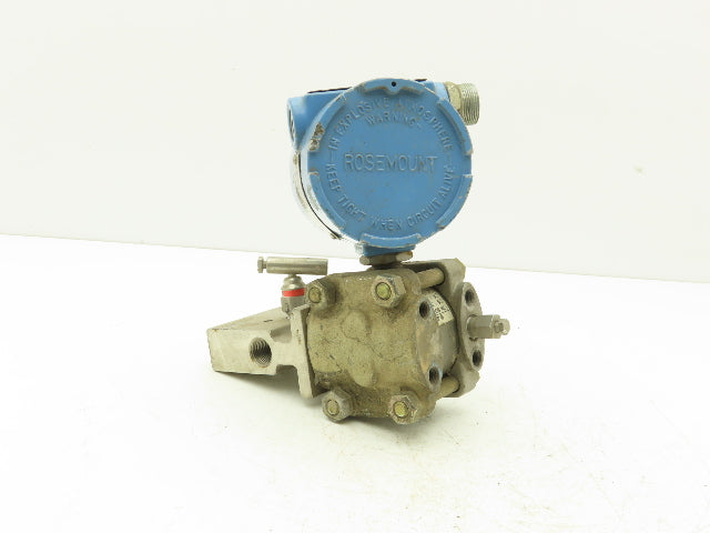 Rosemount M-618SCT316SS 1151GP6E22B1DF Pressure Transmitter 45VDC 100PSI & Valve