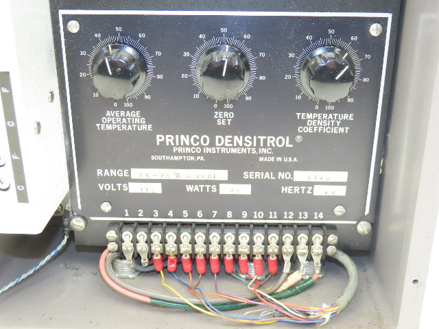 Princo Densitrol Signal Converter Glycol Monitor System 25-75% Range