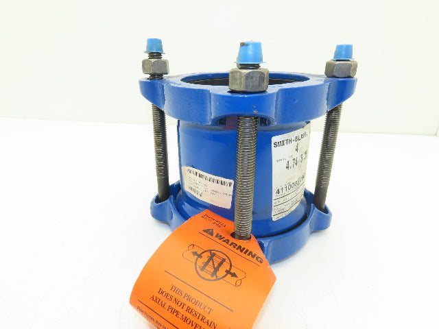 Smith Blair 411 Ductile Iron Pipe Coupler 4" Nominal 4.75-5.06" 4 Bolt