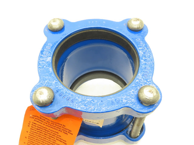 Smith Blair 411 Ductile Iron Pipe Coupler 4" Nominal 4.75-5.06" 4 Bolt