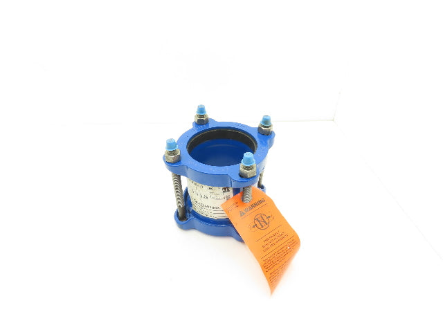 Smith Blair 411 Ductile Iron Pipe Coupler 4" Nominal 4.75-5.06" 4 Bolt