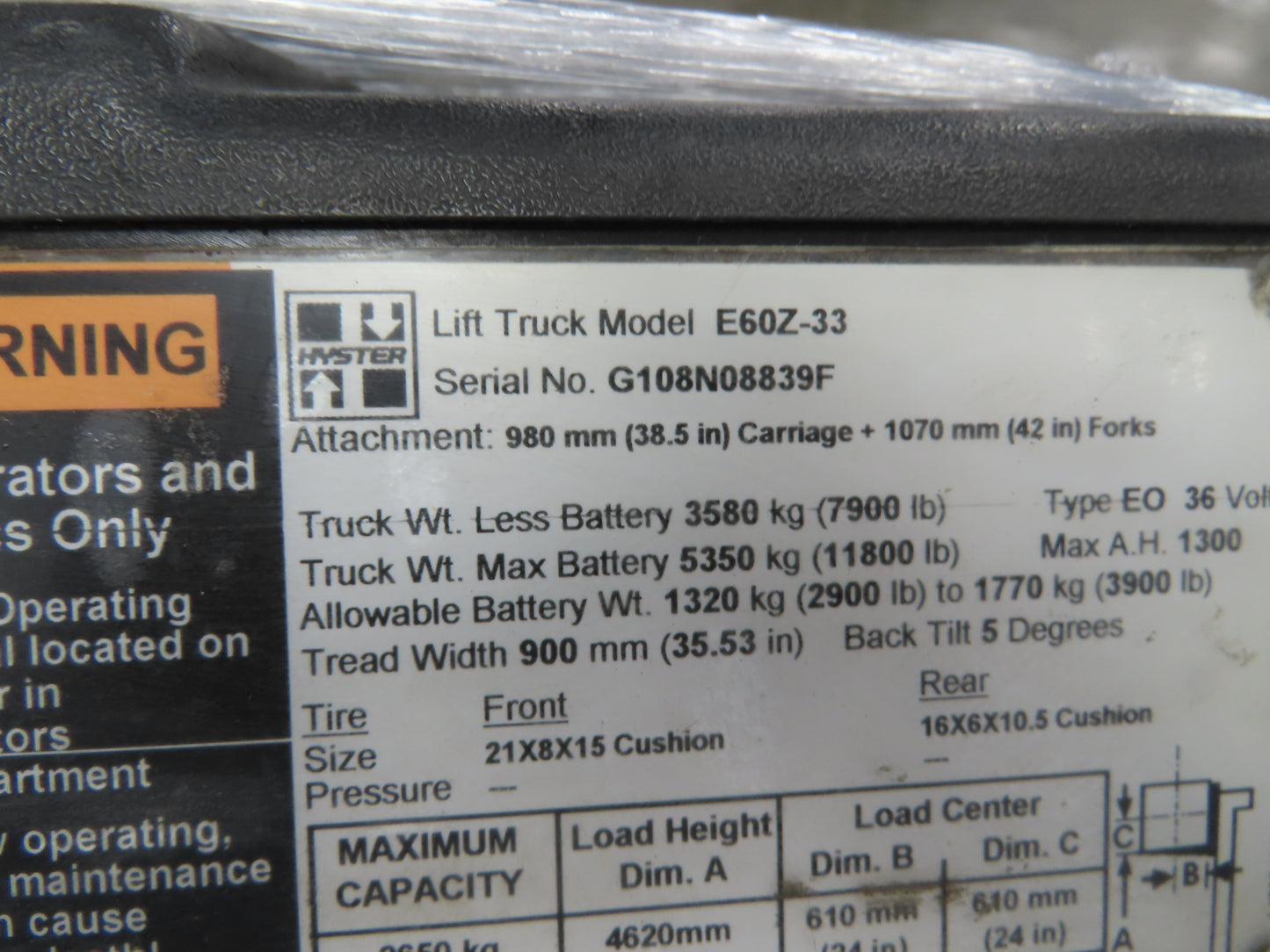 Schabmüller 8509399 Hyster Forklift E60Z-33 Hydraulic Motor Pump 36/48V