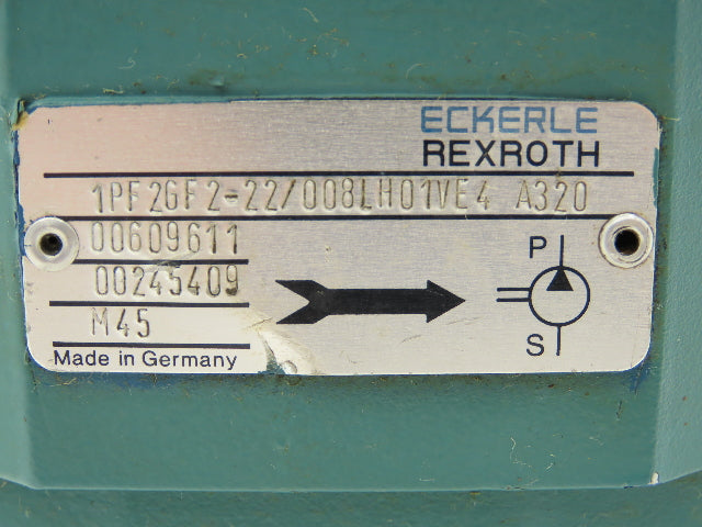 Rexroth 1PF2GF2-22/008LH01VE4 Hydraulic Double Gear Pump 1PF2GF1-10/1.5LN01MM