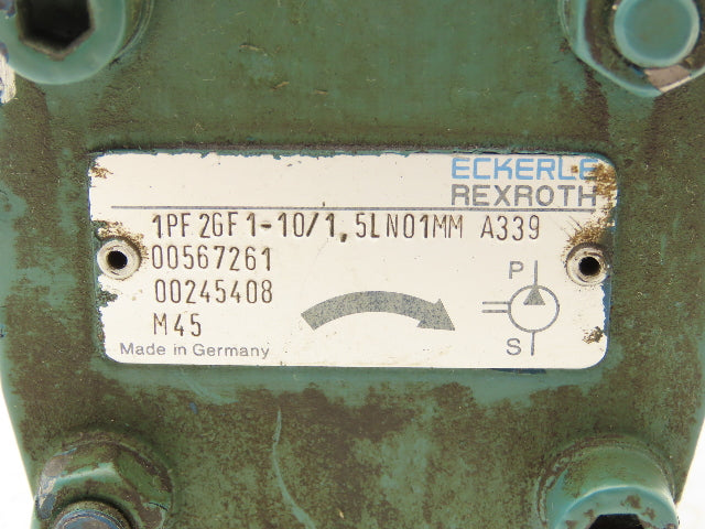 Rexroth 1PF2GF2-22/008LH01VE4 Hydraulic Double Gear Pump 1PF2GF1-10/1.5LN01MM