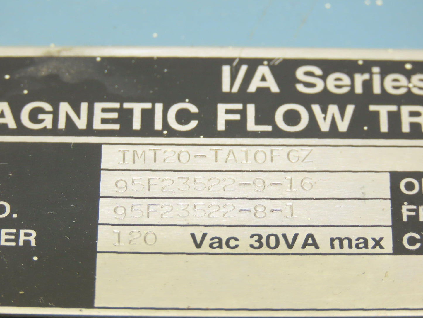Foxboro IMT20-TA10FGZ Magnetic Flow Transmitter with 3" Flow Meter Tube