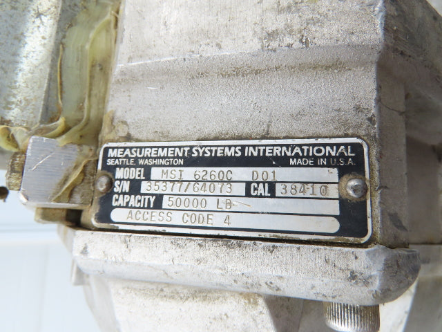 MSI MSI-6260C Trans-Weigh CellScale RF Digital Crane Scales 50000 x 10 lb