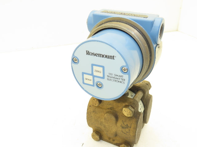 Rosemount 1151GP6S12S1B1 Electronic Pressure Transmitter 12-45VDC 100PSI Haz Loc