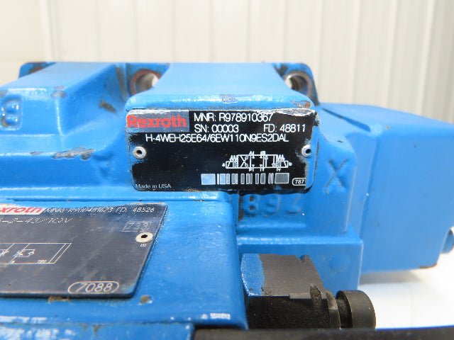 Rexroth 4WE6J61/EW110N9DAL Directional Solenoid Valve H-4WEH25E64/6EW110N9ES2DAL