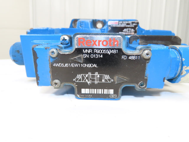 Rexroth 4WE6J61/EW110N9DAL Directional Solenoid Valve H-4WEH25E64/6EW110N9ES2DAL
