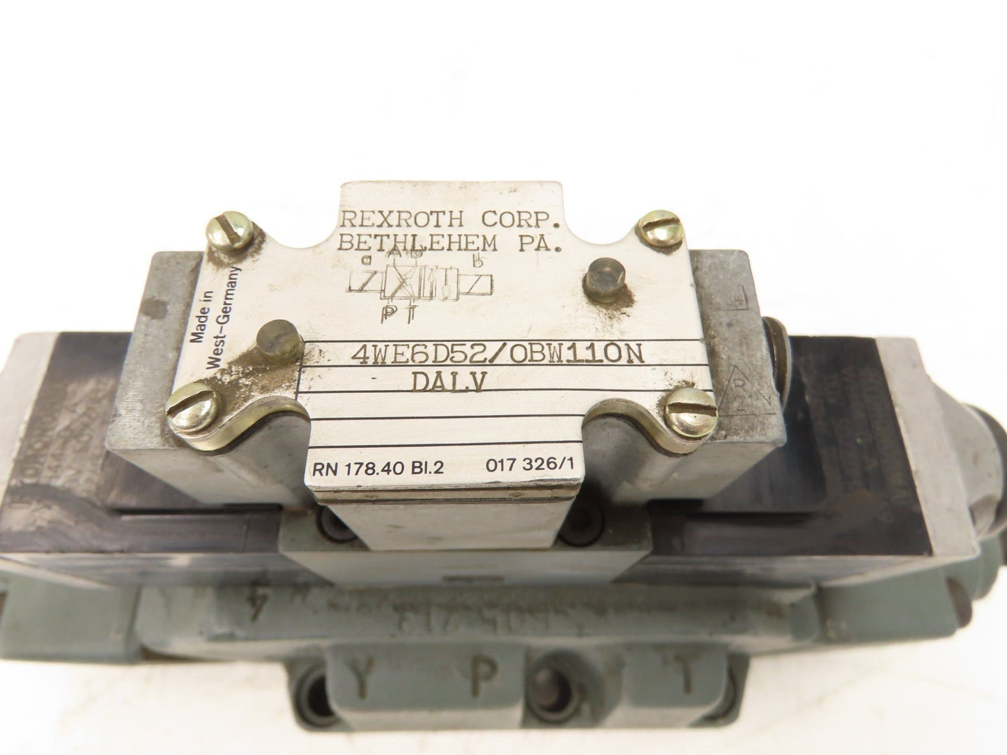 Rexroth H-4WEH25HD60/06BW110NETDAL Hydraulic Directional Solenoid Valve 110V