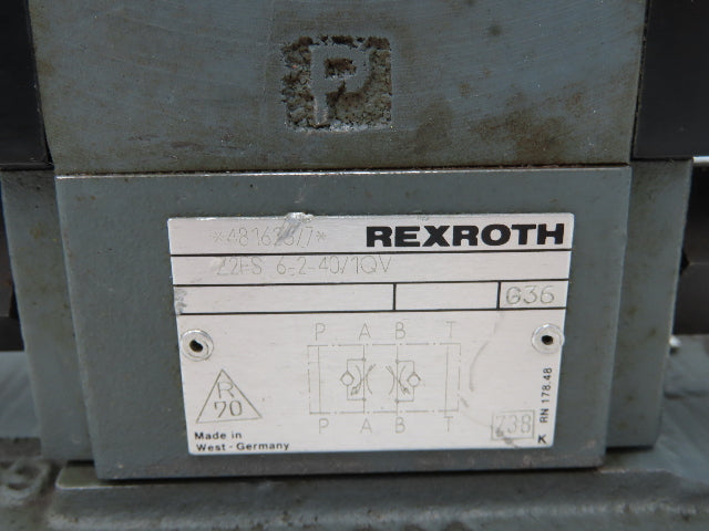 Rexroth H-4WEH25Q60/6BW110NTS2DAL Hydraulic Directional Solenoid Valve Assy 110V