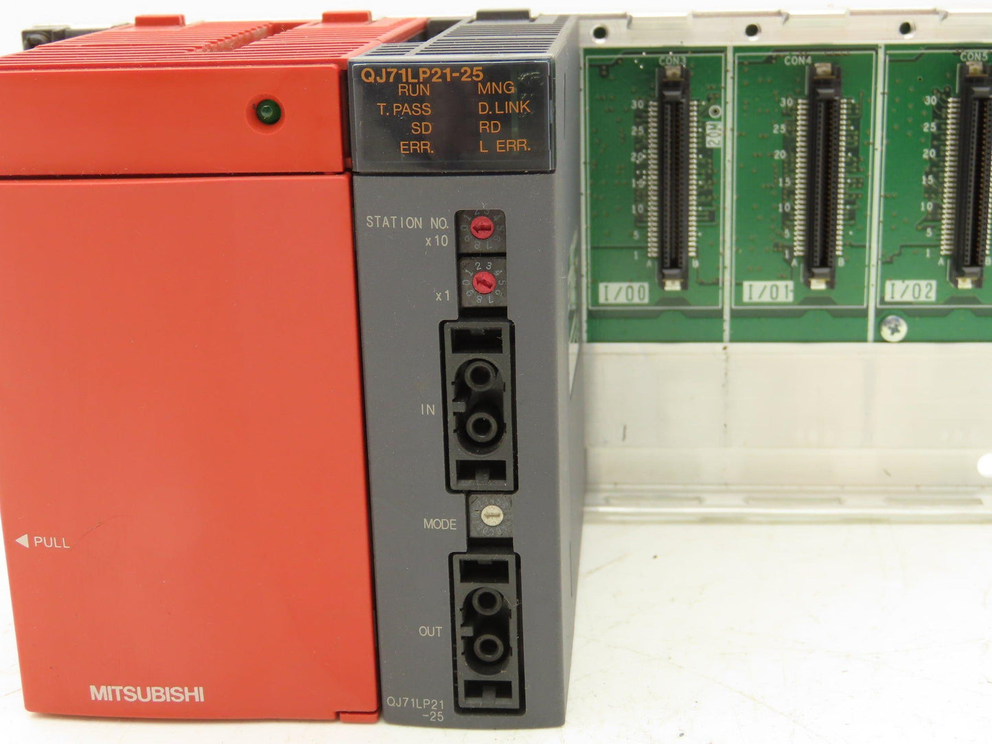 Mitsubishi Electric Melsec Backplane Rack Power Supply Module 8 Slot QJ71LP21-25