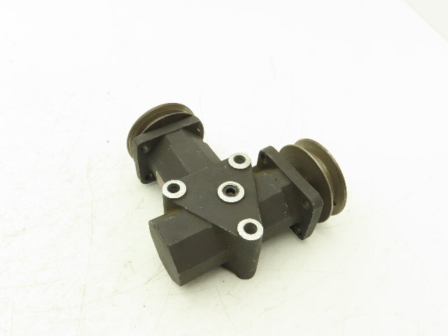 Brown Gear Drives 154806 Zero-Max Right-Angle Gearbox 2:1 Reduction 1/2" Shaft