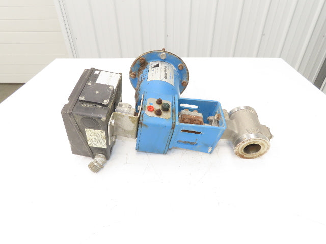 Jamesbury Quadra-Powr II QP1C/M 1.5" Flanged SS Ball Valve Actuator & Positioner