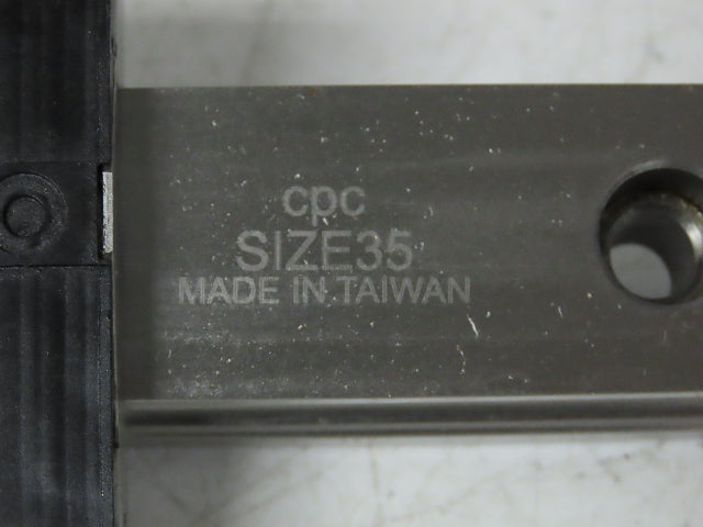 CPC ARC 35 MN SZ V0 Linear Bearing 70mm x 110mm x 48mm Guide Rail 35mm x 14.5"