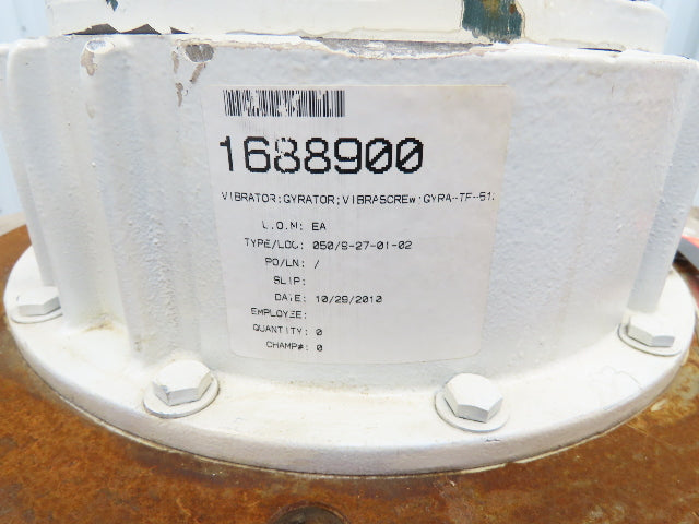 Vibra Screw GYRA-TF-5120 Industrial Vibrascrew Gyrator Vibrator 5Hp 230/460V 3Ph