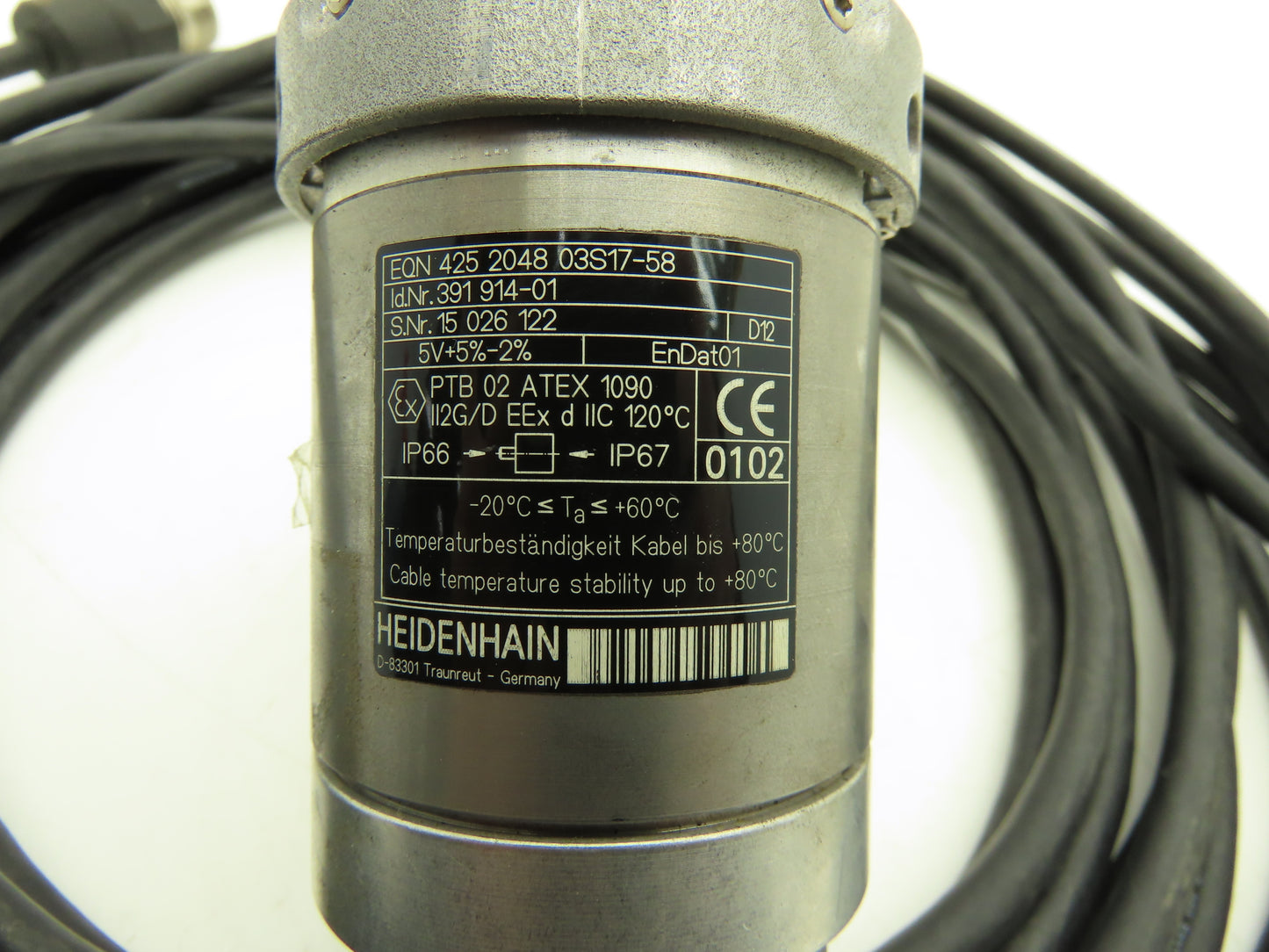 Heidenhain EQN 425 2048 03S17-58 Rotary Encoder with Cable