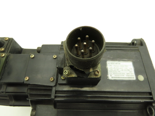 Yaskawa SGMGH-13A2A-YR62 AC Servo Motor 1300W 8.34Nm 1500 RPM Encoder 7/8" Shaft