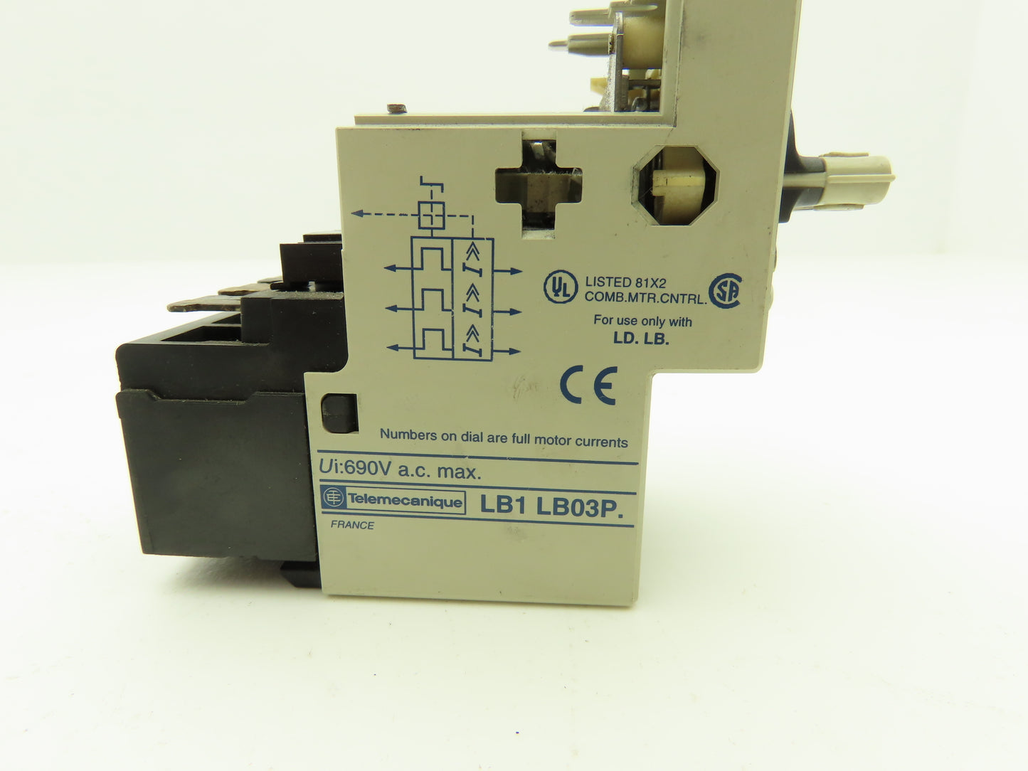 Telemecanique LB1 LB03P03 Thermal Overload Relay 0.25-0.4A 660VAC 3Ph Lot of 4
