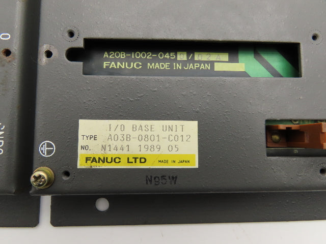 Fanuc A03B-0801-C012 I/O Base Unit Lot of 7