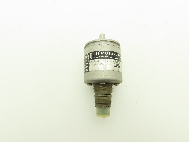 BEI H20EB-37-F12-SS-600-A-3904R-EM16-5V Rotary Encoder 3/8" Shaft 7-Pin 600 Inc