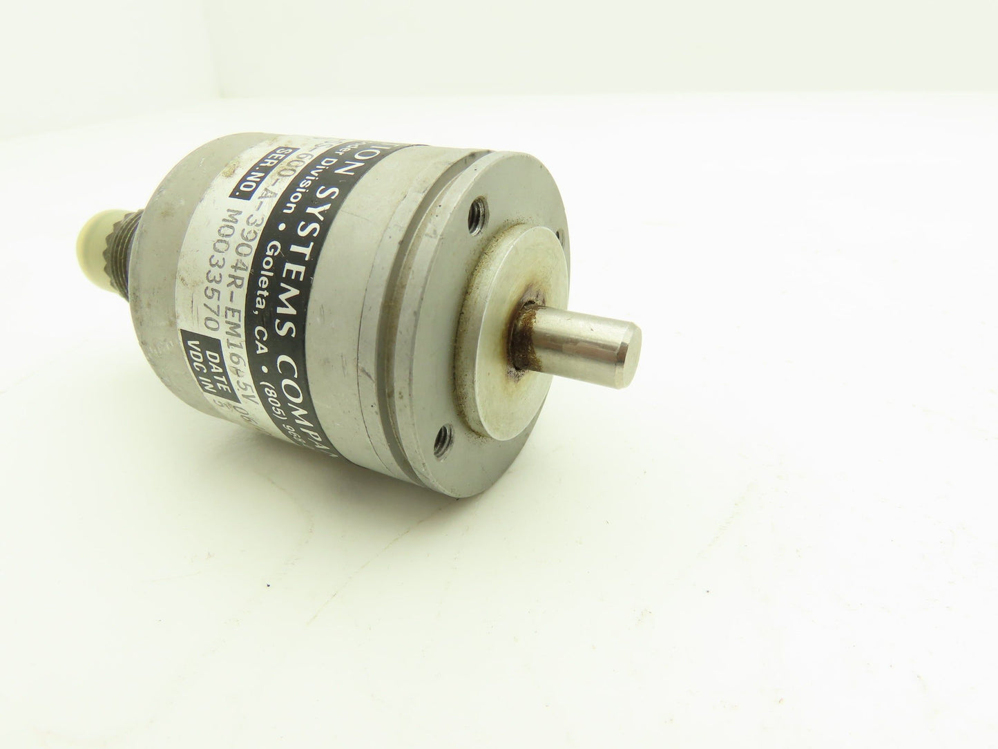 BEI H20EB-37-F12-SS-600-A-3904R-EM16-5V Rotary Encoder 3/8" Shaft 7-Pin 600 Inc
