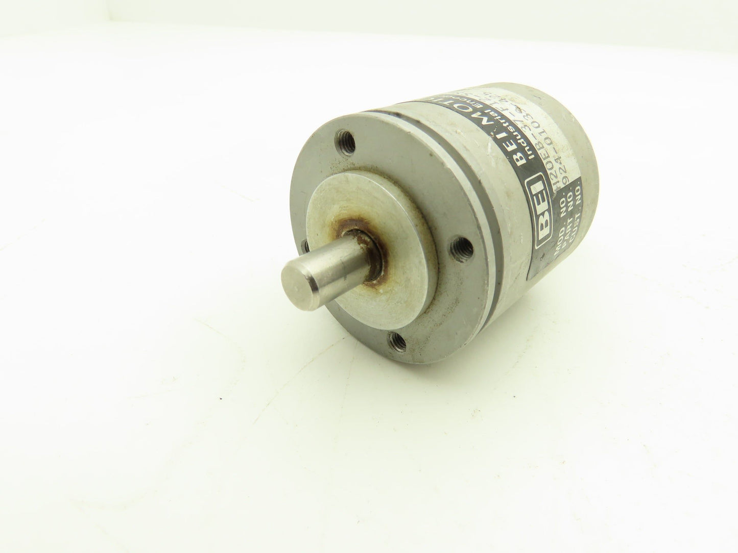 BEI H20EB-37-F12-SS-600-A-3904R-EM16-5V Rotary Encoder 3/8" Shaft 7-Pin 600 Inc