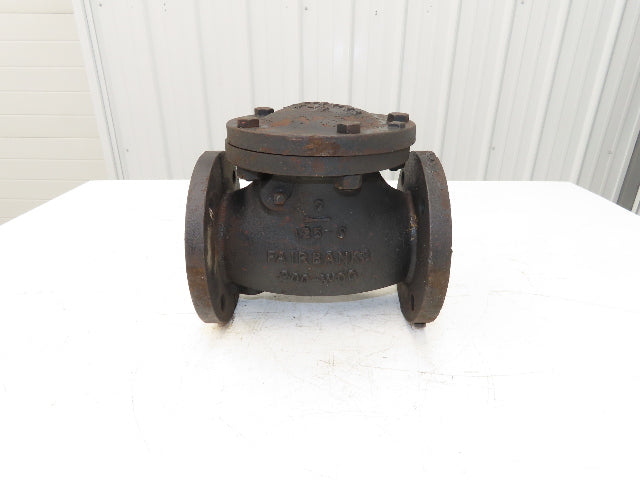 Fairbanks 3 125-S 200-WOG Swing Check Valve Cast Iron 3" Flanged