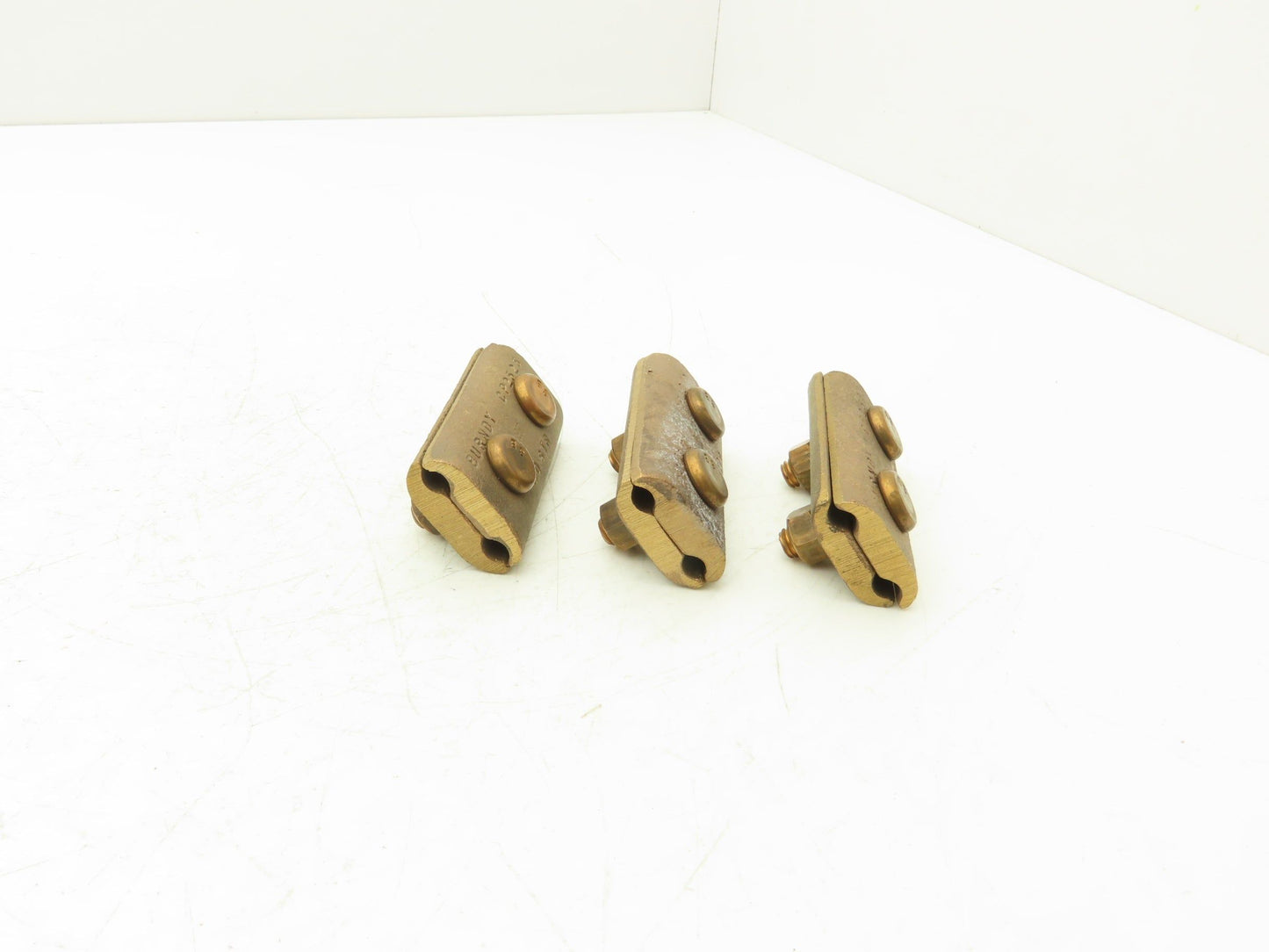 Burndy CP2525 Clamp 1/0 Stranded Copper Cable Lot of 3