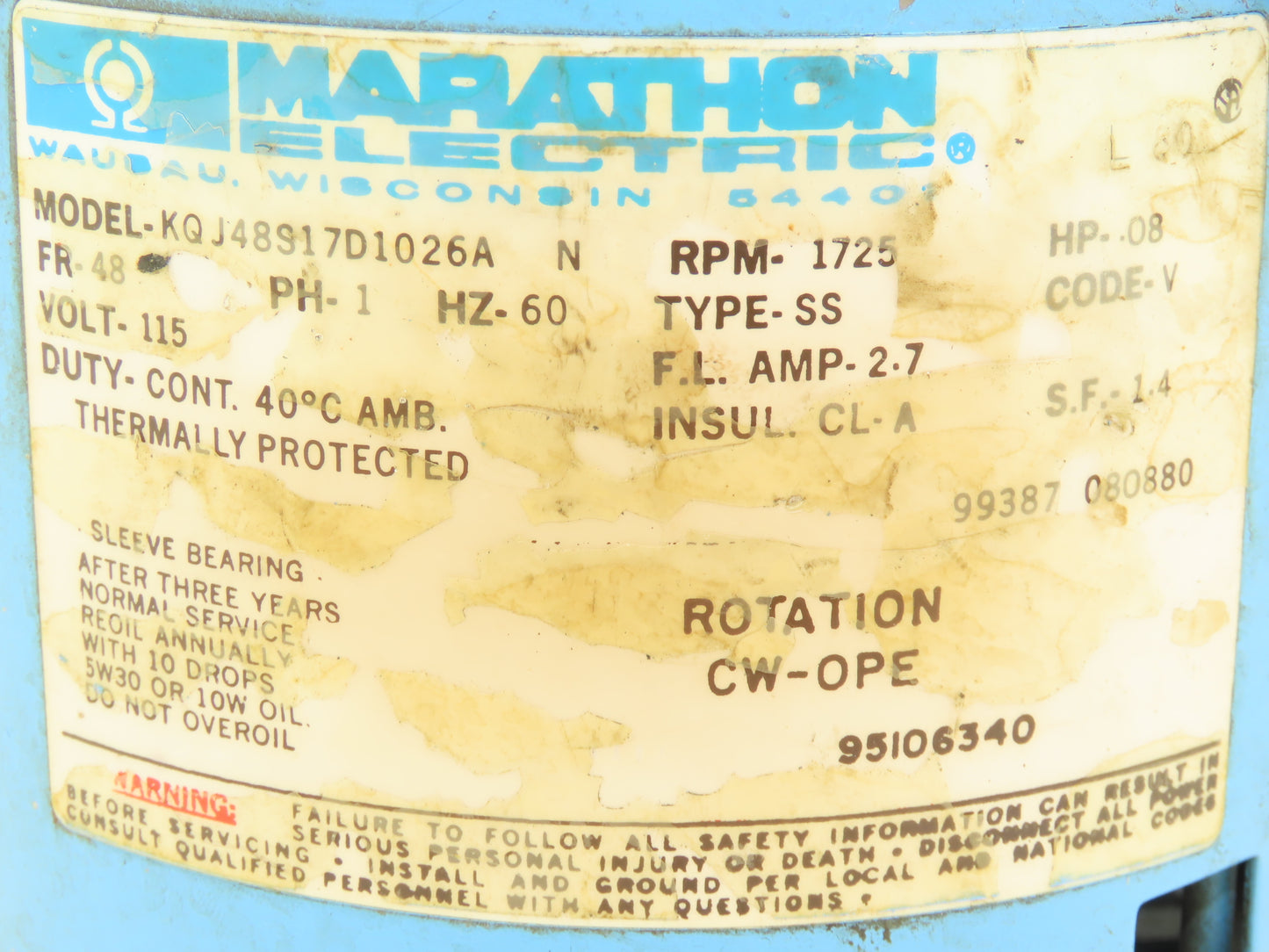 Thrush Co AA-205 Circulator Water Pump 1-1/4" Flanged 115V AA 105