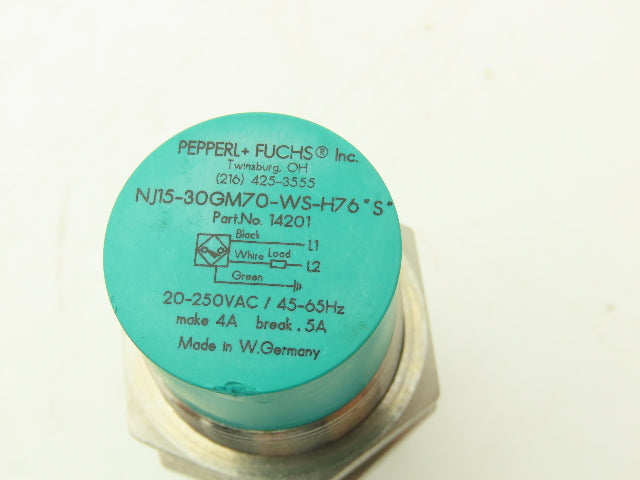 Pepperl Fuchs NJ15-30GM70-WS-H76 "S" Proximity Sensor