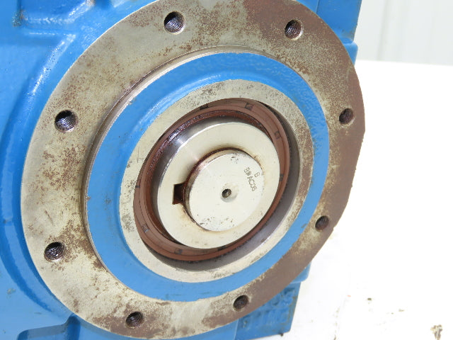 David Brown C062163.WAAR Helical Gearbox 63:1 Ratio 27rpm LH 140TC *Bad Flange*