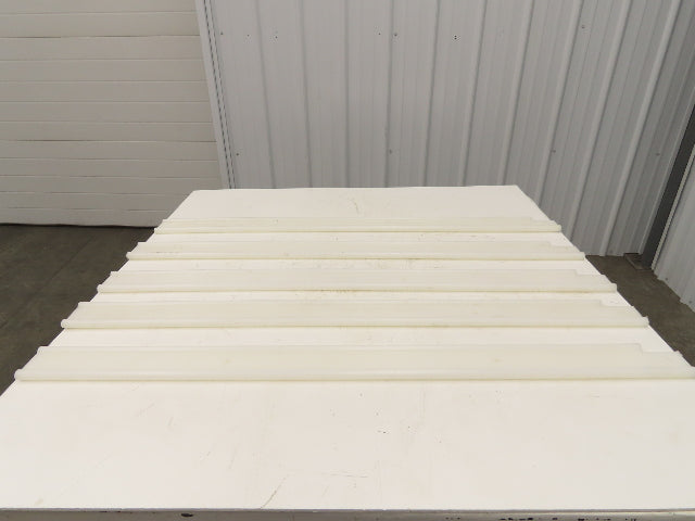 PTFE Conveyor Nylon Slide Guard 3/4"Dia Edge 3-1/2"Height 47-1/2"Length Lot of 5