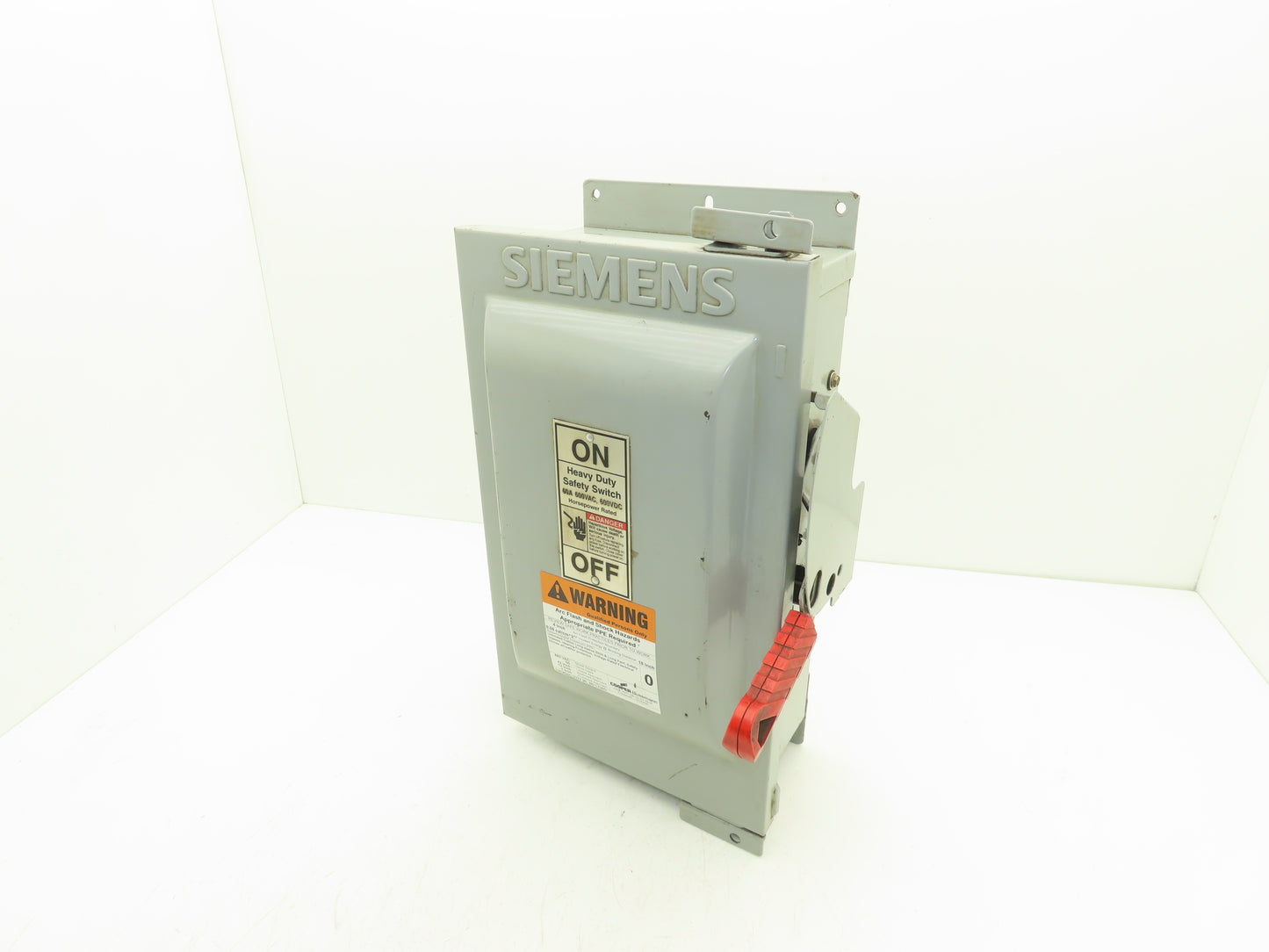 Siemens HF362J Safety Disconnect Switch 60A 3 Pole 600V AC Fusible