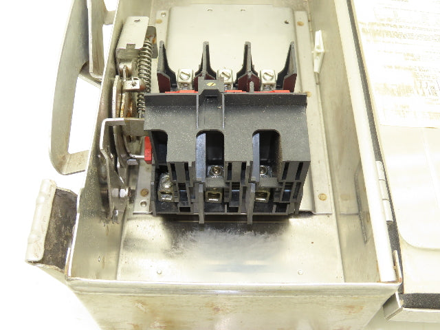 Square D HU361DS Safety Disconnect Switch 30 Amp 600V 3 Pole Non-Fused SS F06