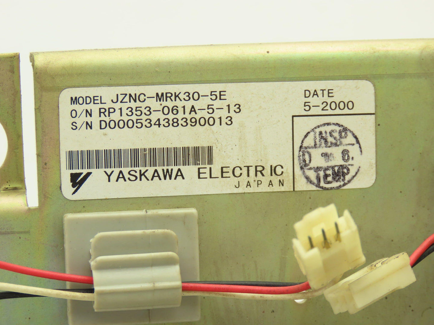 Yaskawa JZNC-MRK30-5E Backplane PLC 3-Slot Rack Module
